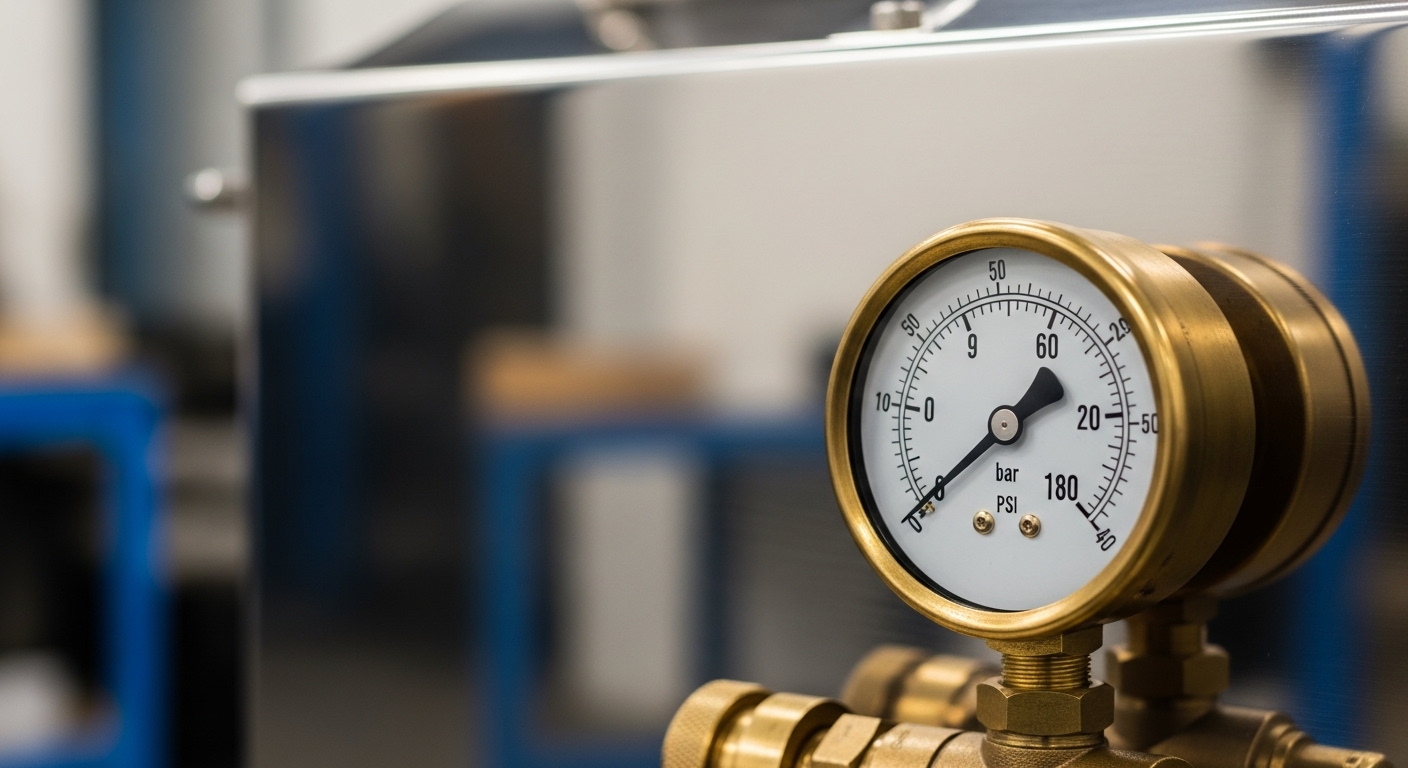 steamer gauges and controls