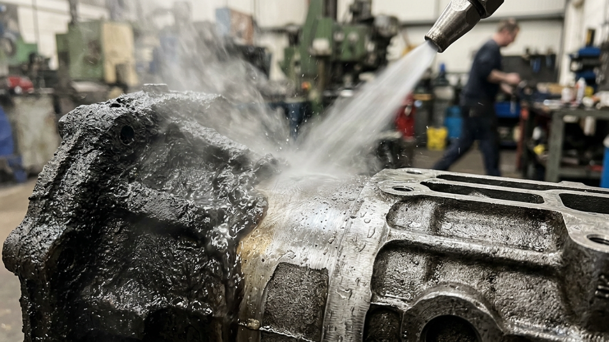 how steam cleans an engine bay