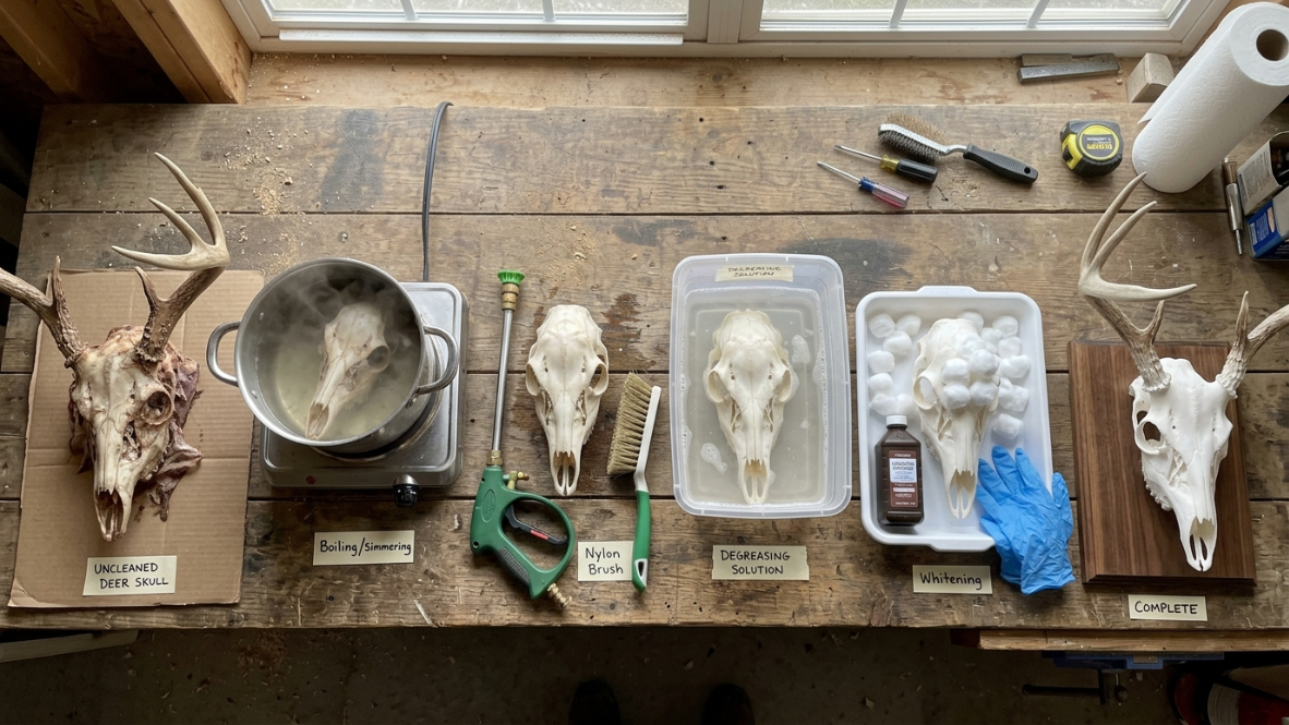 skull cleaning process