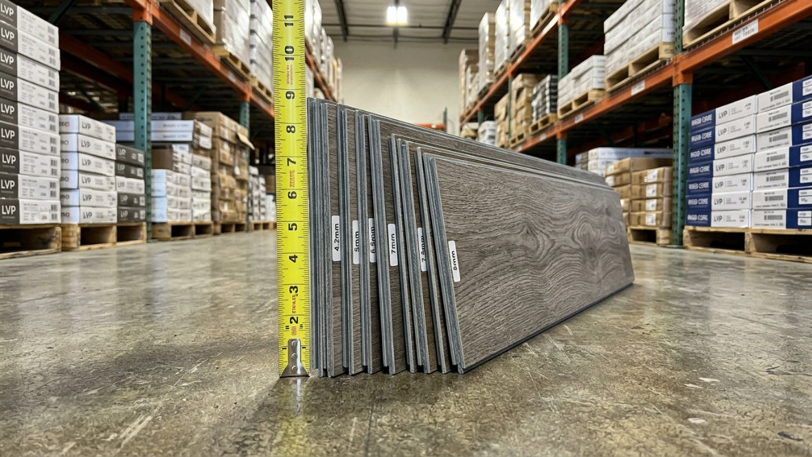 SPC Flooring Thickness Guide 2026: 5mm vs 6mm vs 7mm