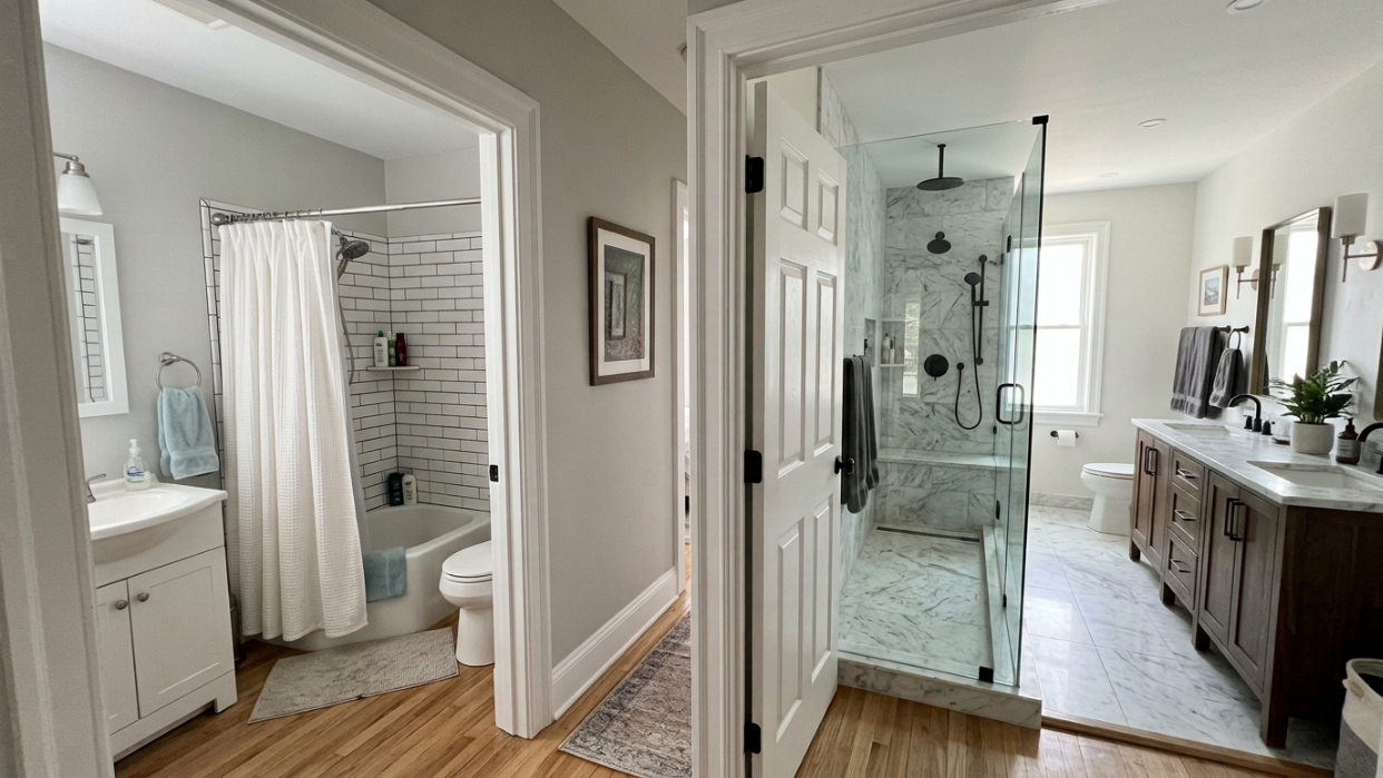 shower door vs curtain decision framework