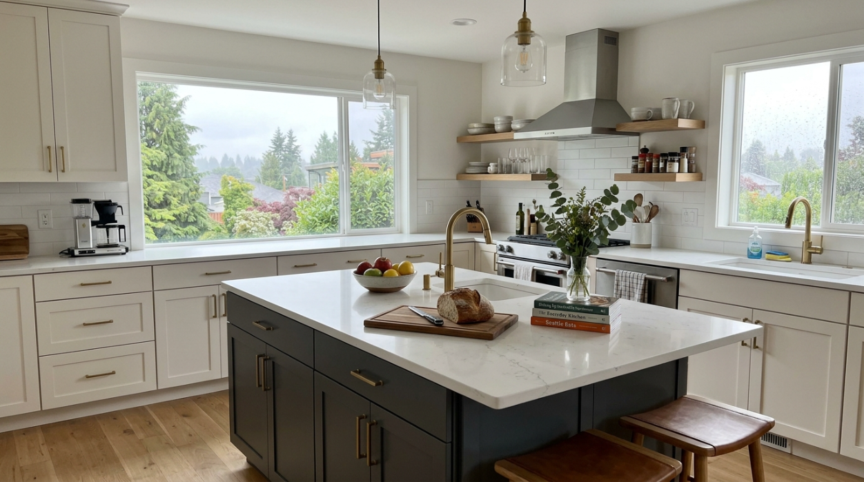 grey shaker cabinets in kitchen applications