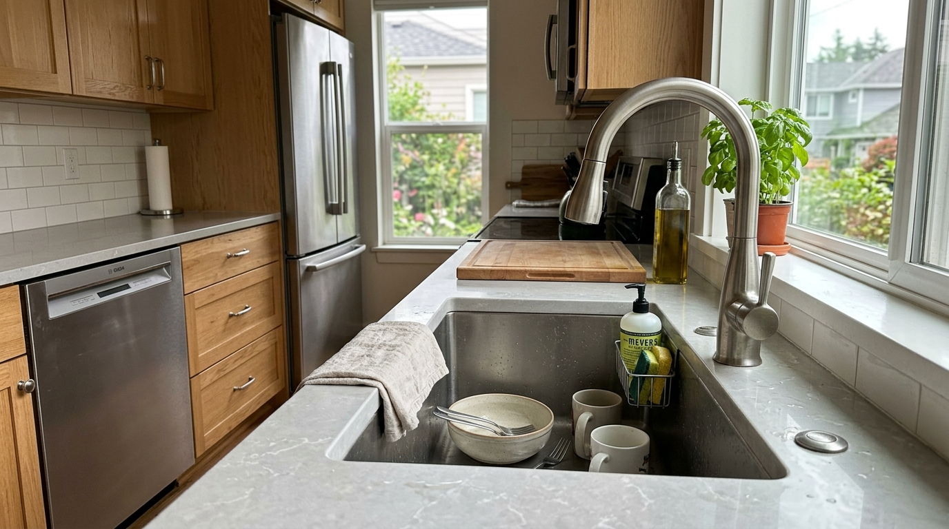 kitchen faucet finish coordination
